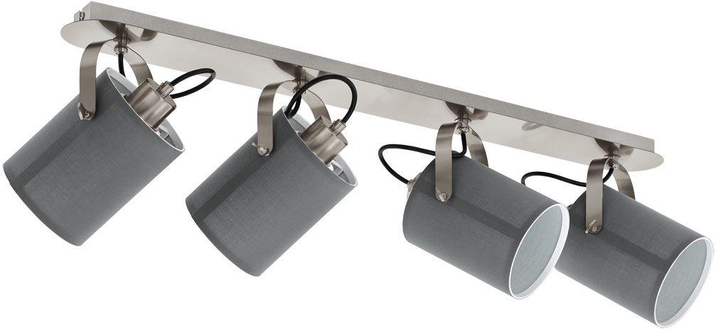

Спот EGLO 98142 Спот VILLABATE, 4x10W(E27-LED), сталь, никель мат/текстиль, серый