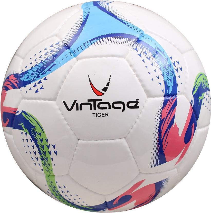 

Футбольный мяч Vintage Tiger V200 размер 5 белый/голубой, Tiger V200 р.5