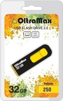 

Usb flash Oltramax OM-32GB-250 желтый, OM-32GB-250