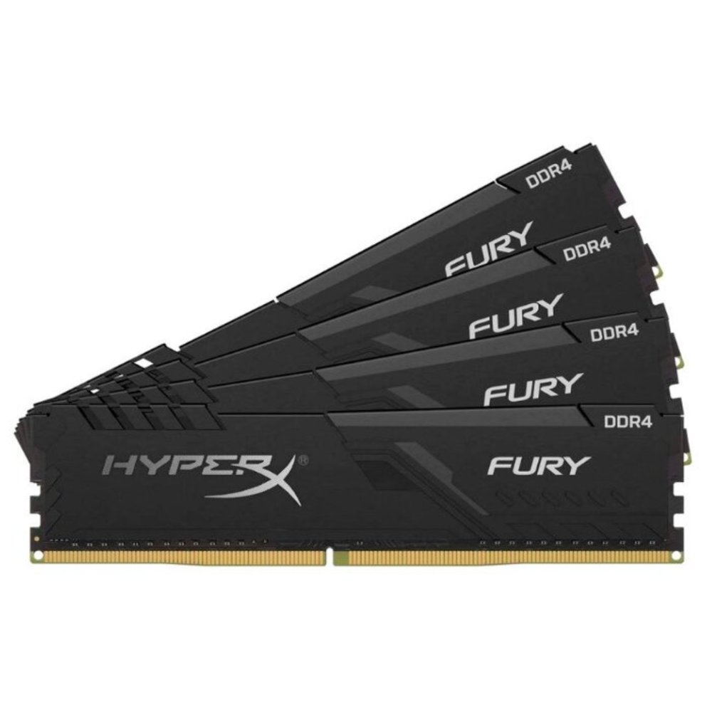 

Оперативная память Kingston HyperX Fury DDR 4 DIMM 64Gb PC19200 Black [HX424C15FB3K4/64], HyperX Fury DDR 4 DIMM 64Gb PC19200