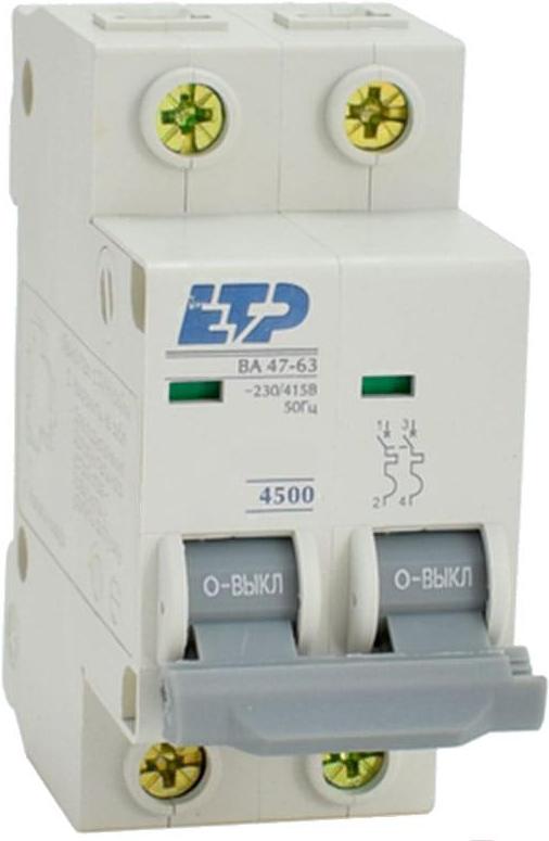 

Выключатель нагрузки ETP BA 47-63 2P 6A (B)