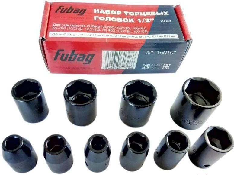 

Набор головок и бит Fubag 1/2 10 шт [160101], 1/2 10 шт