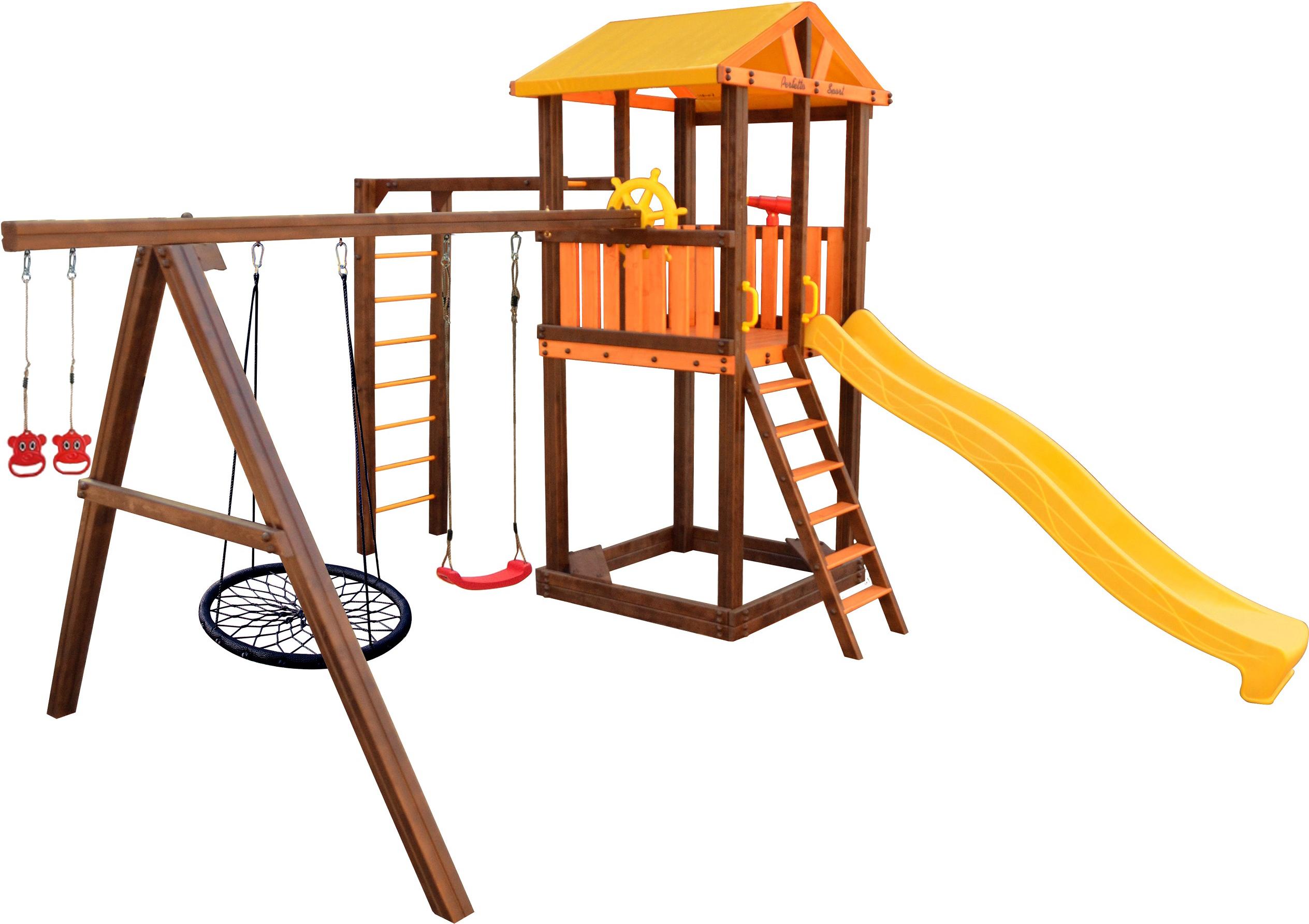 

Игровой комплекс Perfetto Sport Pitigliano-6 + качели Паутина [СГ000004980], Игровой комплекс Perfetto Sport Pitigliano-6 + качели Паутина СГ000004980