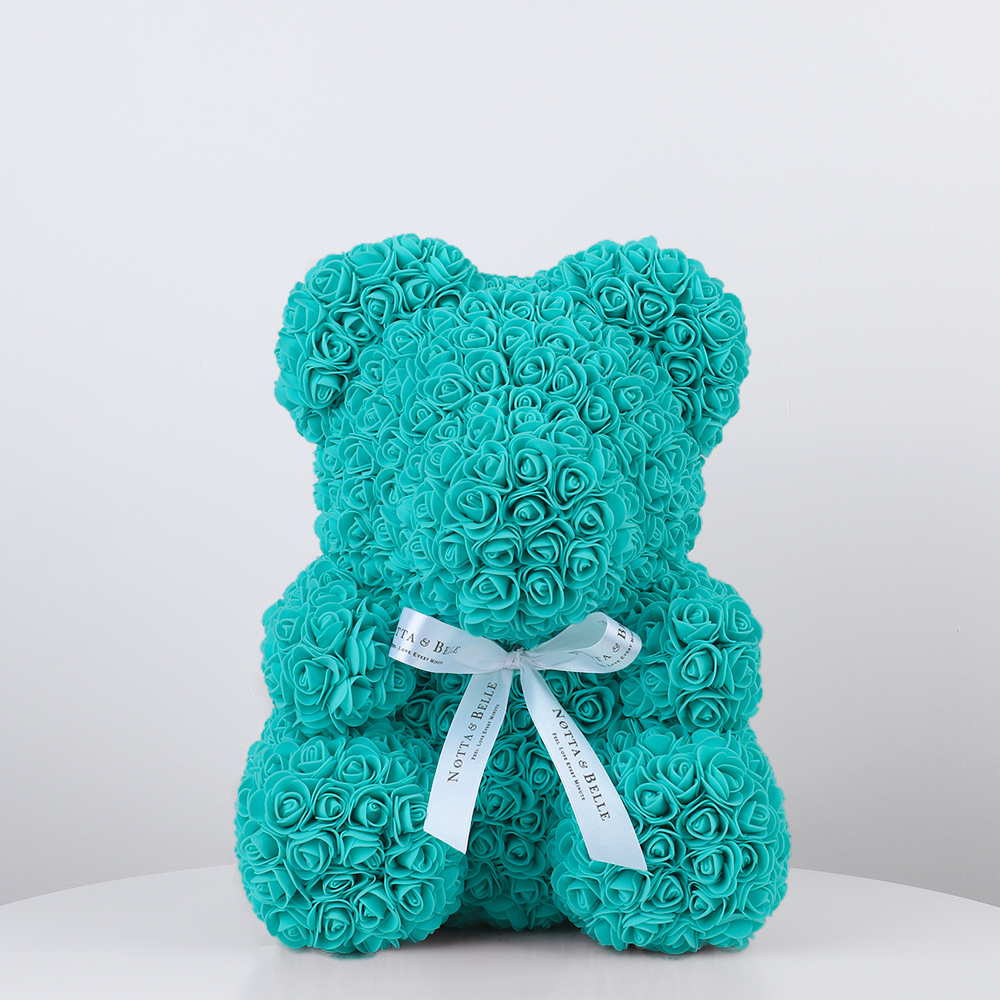 

Сувенир Teddy Rose Bear 8015 Медведь из цветов 40см Light Blue, 8015 Медведь из цветов 40см