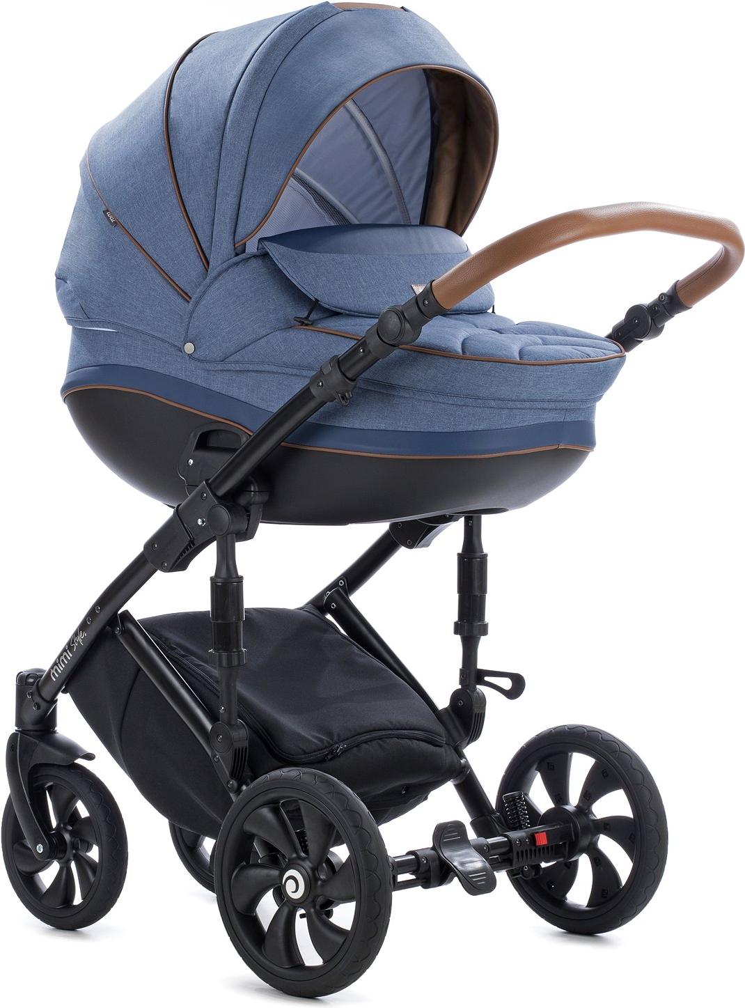 

Детская универсальная коляска 3в1 Tutis MIMI STYLE деним/кожа cиняя [783382/А], 3 в 1 MIMI STYLE