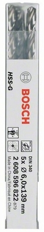 

Набор сверл Bosch HSS-G D3 66 100 мм 5 шт [2.608.596.812], Набор сверл Bosch HSS-G D3 66 100 мм 5 шт 2.608.596.812