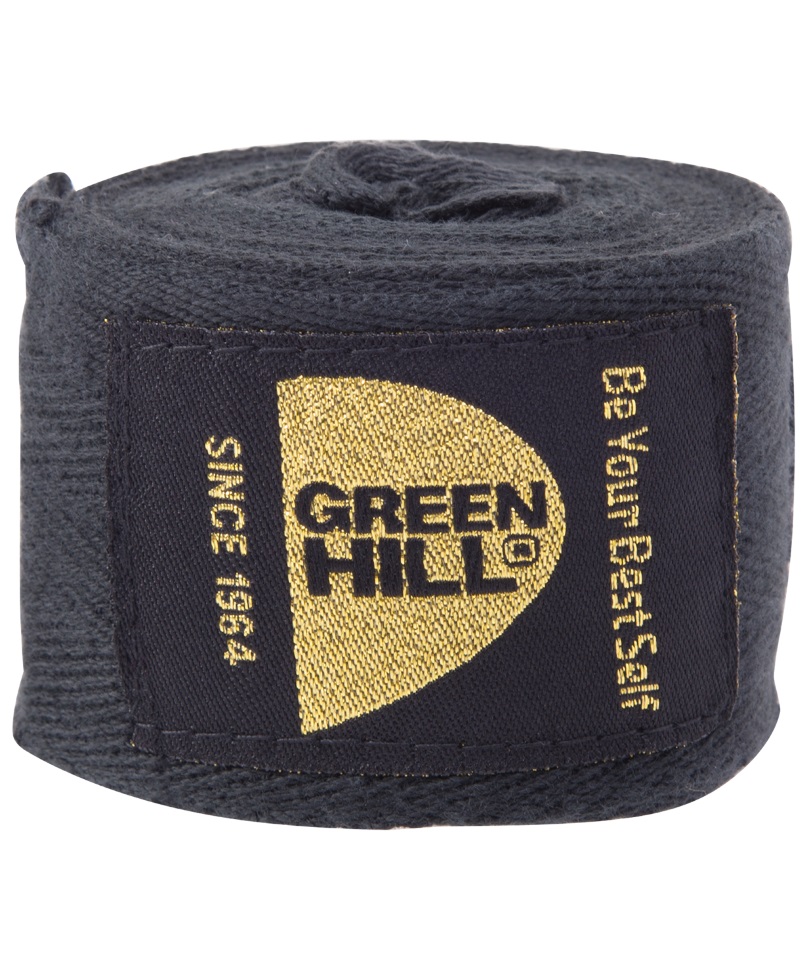 

Боксерский бинт Green Hill BC-6235d 4.5 м черный, BC-6235d 4,5м