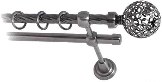 

Карниз Lm Decor Ажур 095 2р витой 4м антрацит, Ажур 095 2р витой 16мм 4.0м