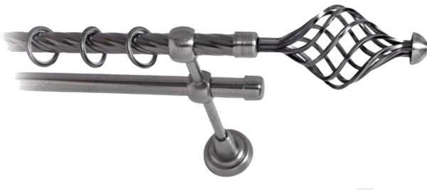

Карниз Lm Decor Вираж 098 2р витой 3.6м антрацит, Вираж 098 2р витой 16мм 3.6м