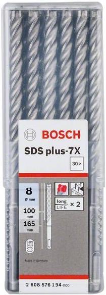 

Бур Bosch 2.608.576.194, Бур Bosch 8х50х115 мм SDS-plus 7X 2.608.576.194