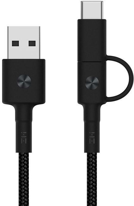 

Кабель ZMI AL403 Black [ZMKAL403CNBK], ZMI AL403 2 in 1 USB Type-C - Micro