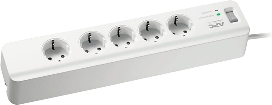 

Сетевой фильтр APC Essential SurgeArrest 5 розеток, белый (PM5-RS), Essential SurgeArrest 5 розеток