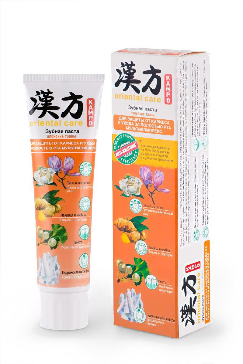 

Зубная паста Modum Kampo Oriental Care японские травы для защиты от кариеса 100г