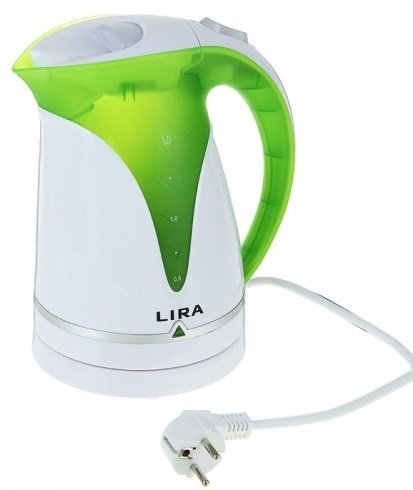 

Электрочайник LIRA LR 0101 белый/зеленый, LR 0101