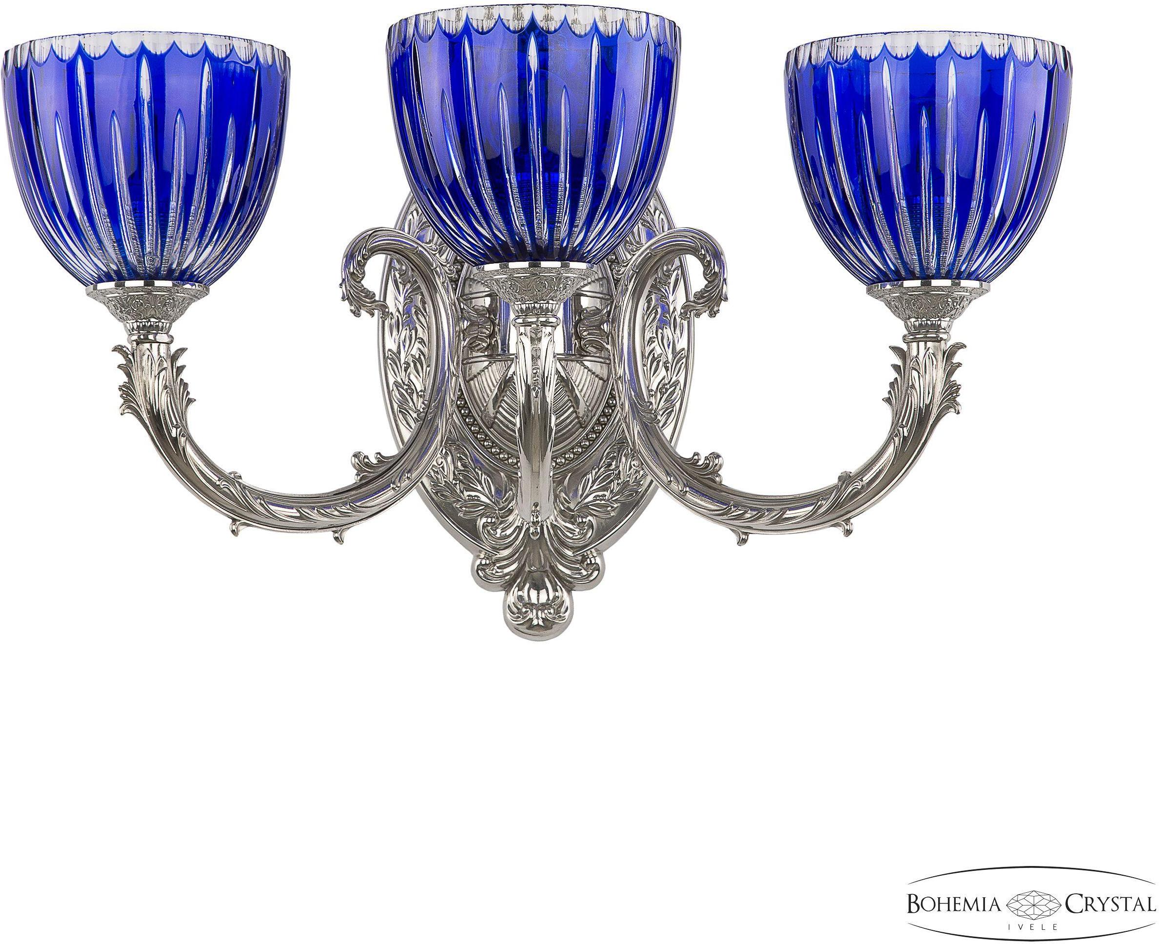 

Подвесная люстра Bohemia Ivele Crystal 7109B12/3/210 Ni P1 U Clear-Blue/H-1K