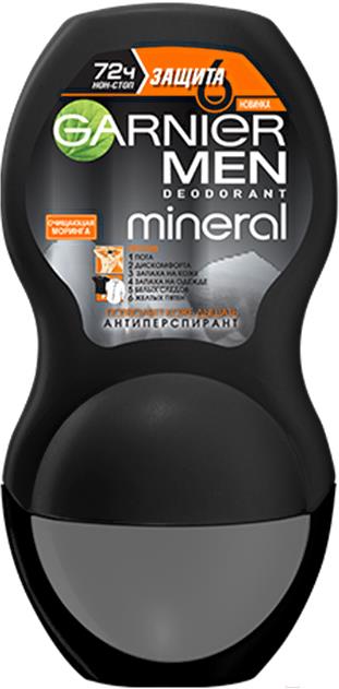 

Шариковый дезодорант Garnier Mineral Men защита 6 50мл, Mineral Men защита 6 50мл