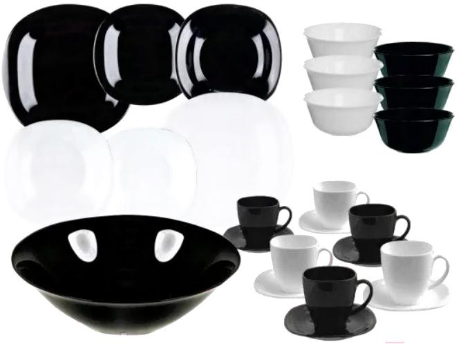 

Набор столовой посуды Luminarc Carine Black/White [P4676], Carine Black/White