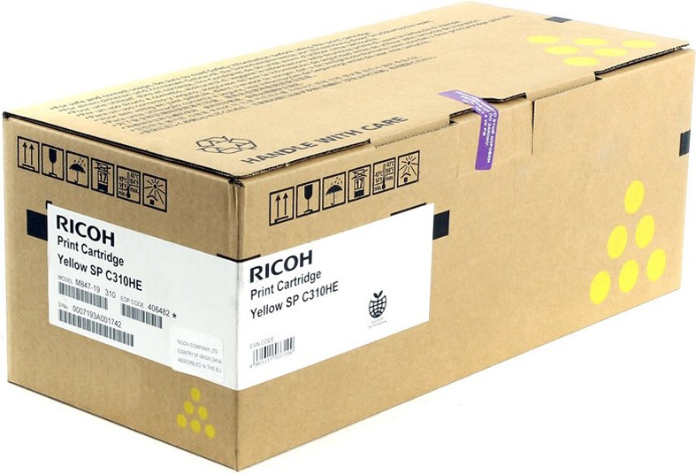 

Картридж Ricoh SP C310HE желтый [407635], Картридж Ricoh SP C310HE 407635 желтый