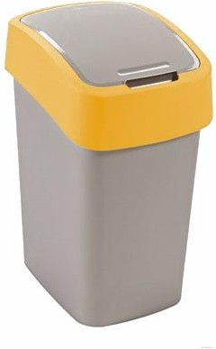 

Мусорное ведро Curver Flip Bin 02171-535-00 25л серый/оранжевый [190169], Мусорное ведро Curver Pacific Flip Bin 190169 (25л, серый/оранжевый)