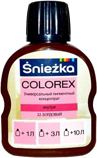 

Колеровочный пигмент Sniezka Colorex 32 100мл бордовый