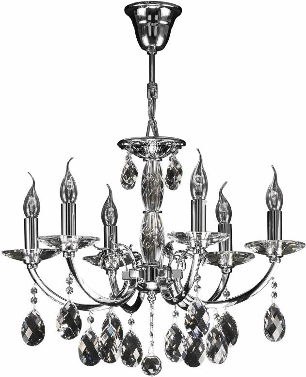 

Lightstar 694064 (MD600003-6A) Люстра STREGARO 6х60W E14 ХРОМ, шт, Подвесная люстра Lightstar STREGARO 694064