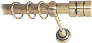 

Карниз Lm Decor Цилиндр 088 1р гладкий 25мм 2.8м антик