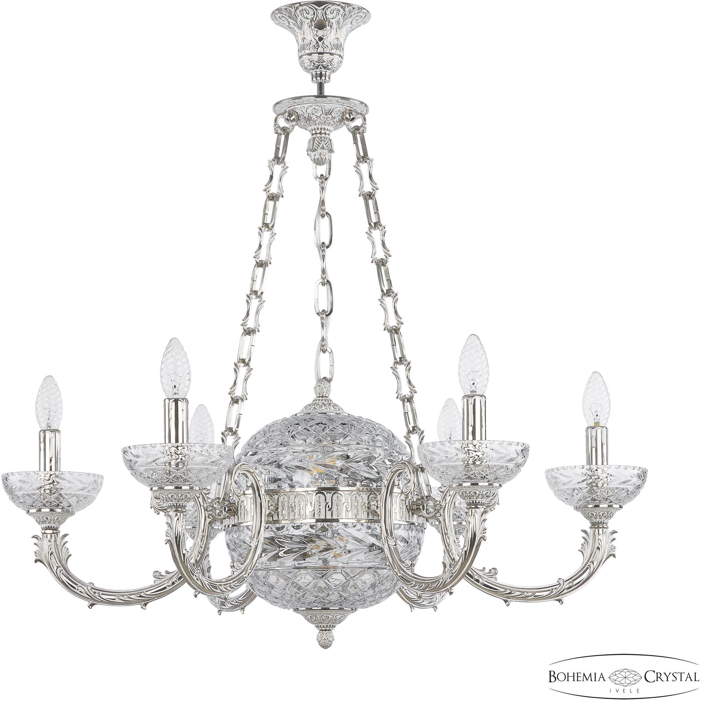 

Подвесная люстра Bohemia Ivele Crystal 71009P/6/210 NW P Clear/M-1F