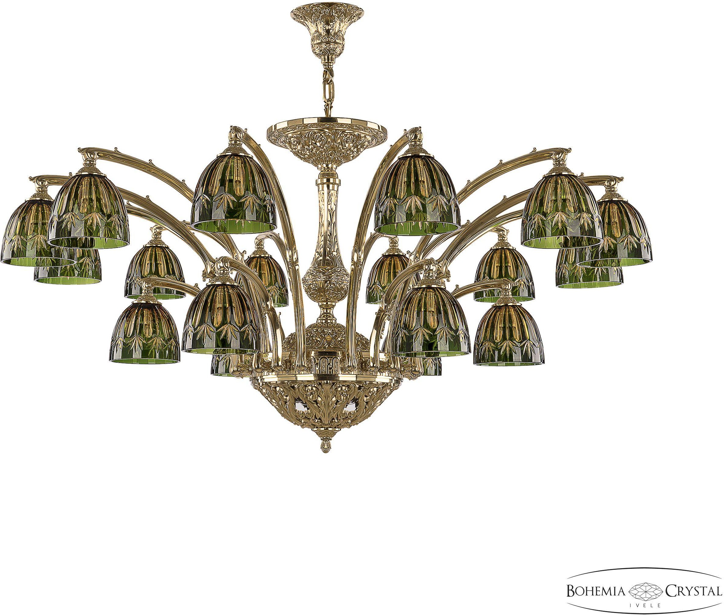 

Бра Bohemia Ivele Crystal 72111/12+6/420 AZ G P1 D Amber-Green/H-1I