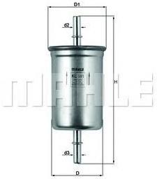 

Фильтр топливный Knecht/Mahle KL591, KL591