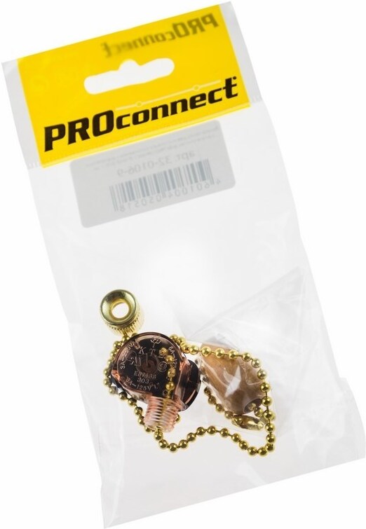 

Выключатель Proconnect 32-0106-9 gold