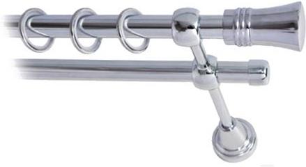 

Карниз Lm Decor Гиро 071 2р гладкий 25/16мм 3м хром, Гиро 071 2р гладкий 25/16мм 3.0м