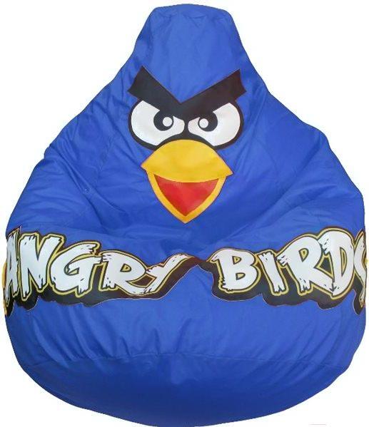 

Кресло-мешок Flagman Груша Angry Birds Г2.1-046 синий, Бескаркасное кресло Flagman Груша Макси Angry Birds Г2.1-046 синий