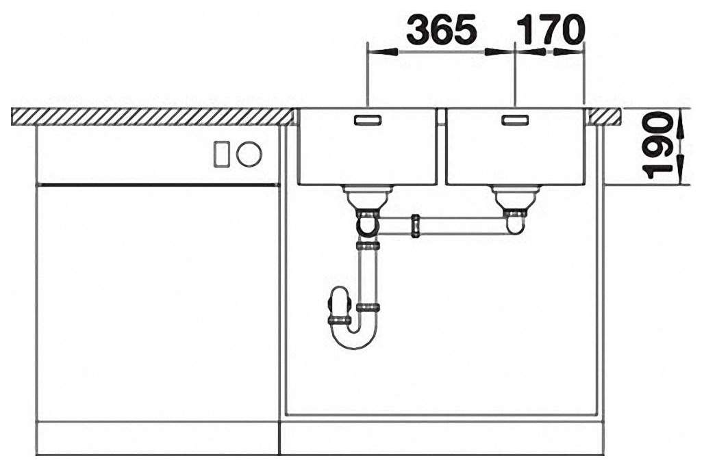 

Кухонная мойка Blanco Subline 350/350-U серый беж [517432], Subline 350/350-U