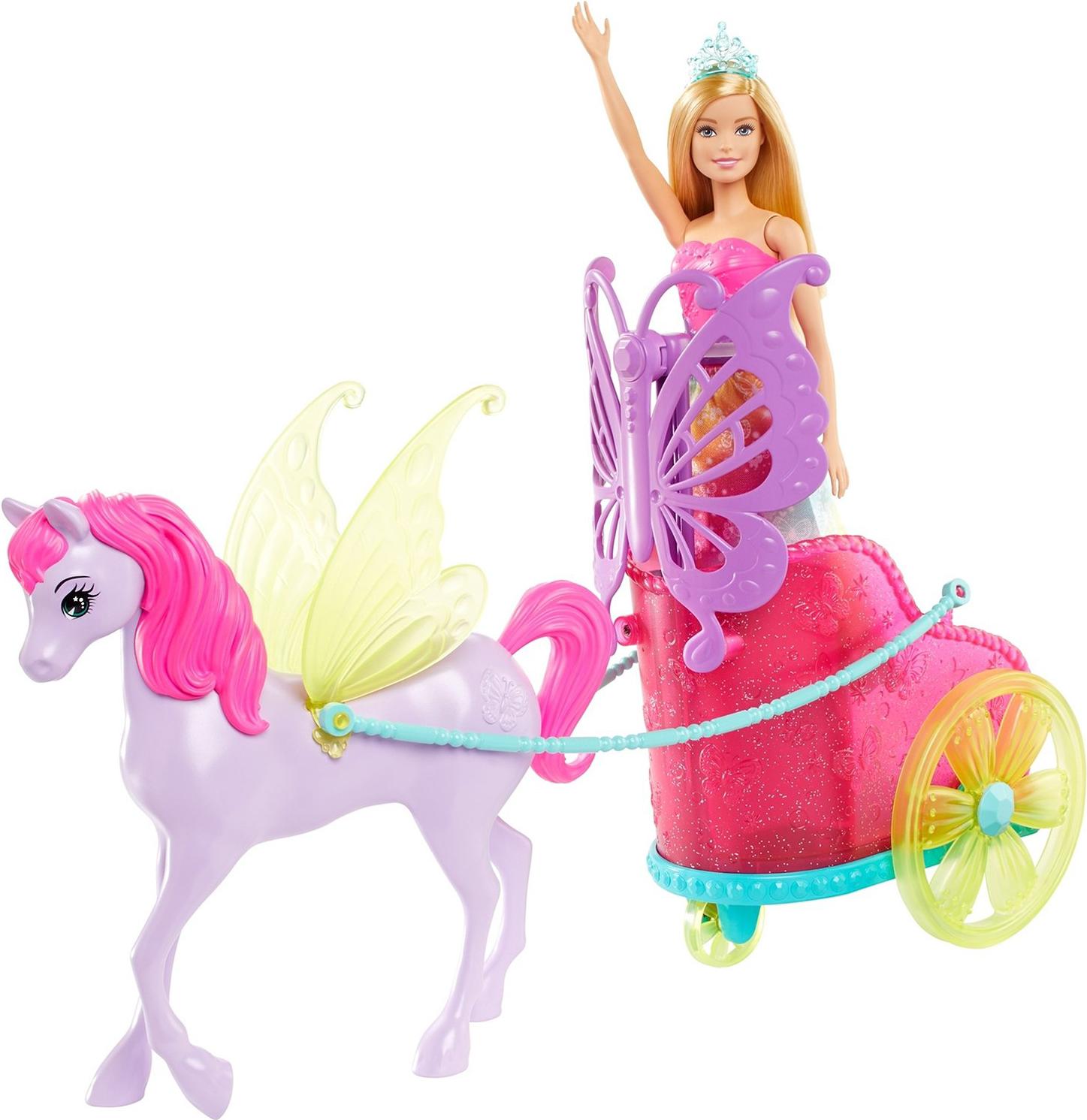 

Игровой набор Barbie Сказочный экипаж с единорогом [GJK53], Сказочный экипаж с единорогом