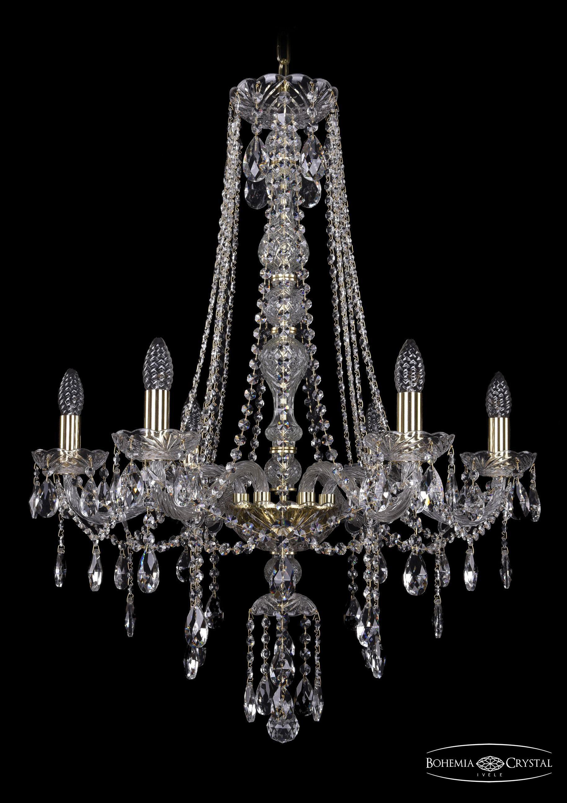 

Подвесная люстра Bohemia Ivele Crystal 1415/6/220/h-86/G