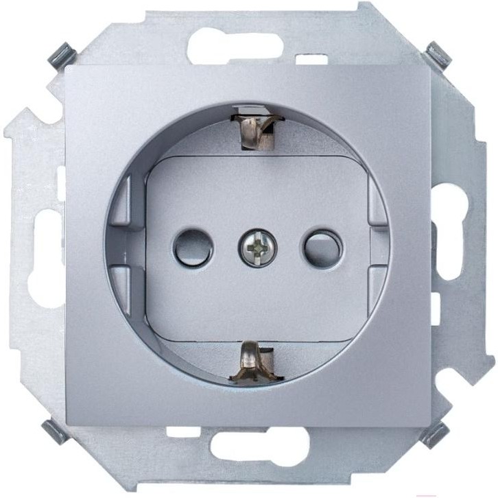 

Розетка Simon 1591432-033 (алюминий), Розетка Simon Розетка 1591432-033 алюминий
