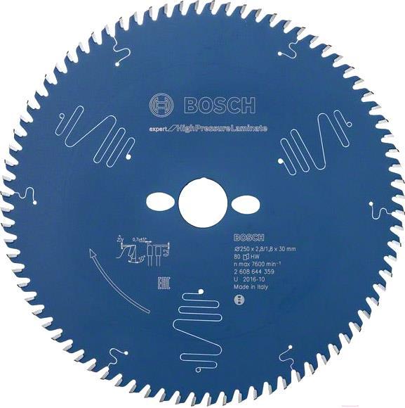 

Диск пильный Bosch Expert for high pressure laminate 250х30 мм 80 зуб. [2.608.644.359], Expert for high pressure laminate 250х30 мм 80 зуб.