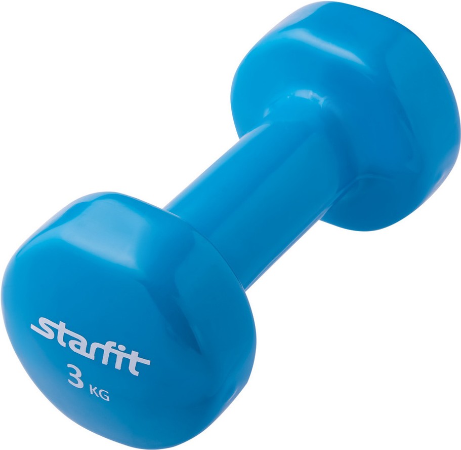 

Гантель цельная Starfit DB-101 3 кг синий, Гантель Starfit Гантель DB-101 3кг синий