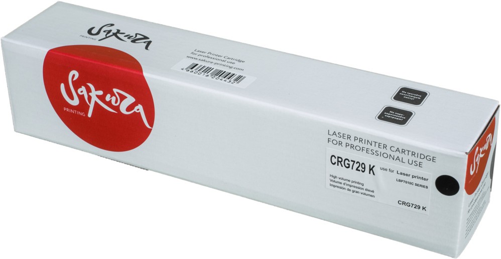 

Картридж для принтера (МФУ) Sakura Printing Совместим с 729BK [SACRG729K], Картридж Sakura Printing Совместим с 729BK SACRG729K