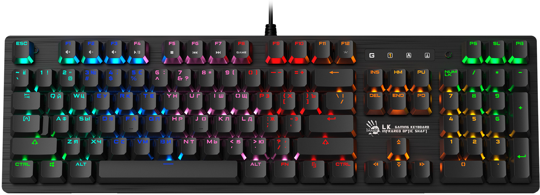 

Клавиатура A4Tech Bloody B820R (B820R BLACK RED SWITCH)