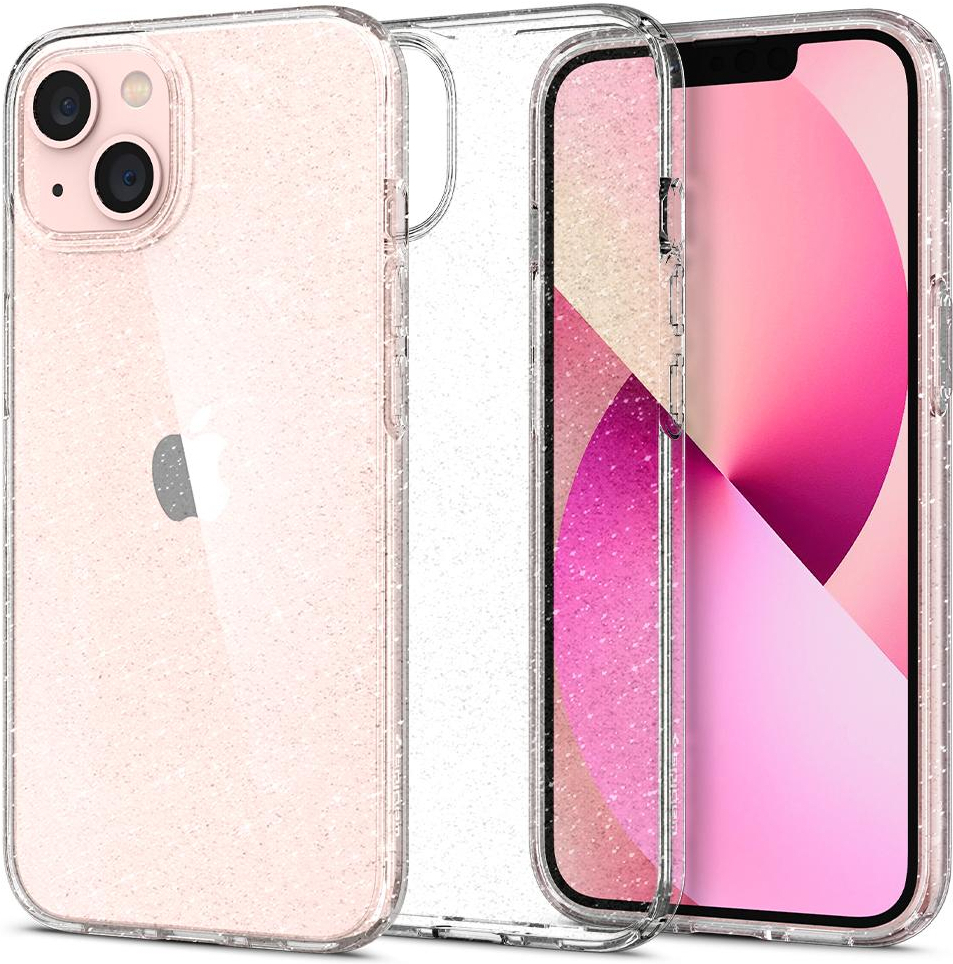 

Чехол для iPhone 13 гелевый с блестками Spigen SGP Liquid Crystal Glitter прозрачный