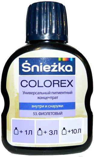 

Колеровочный пигмент Sniezka Colorex 53 100мл фиолетовый