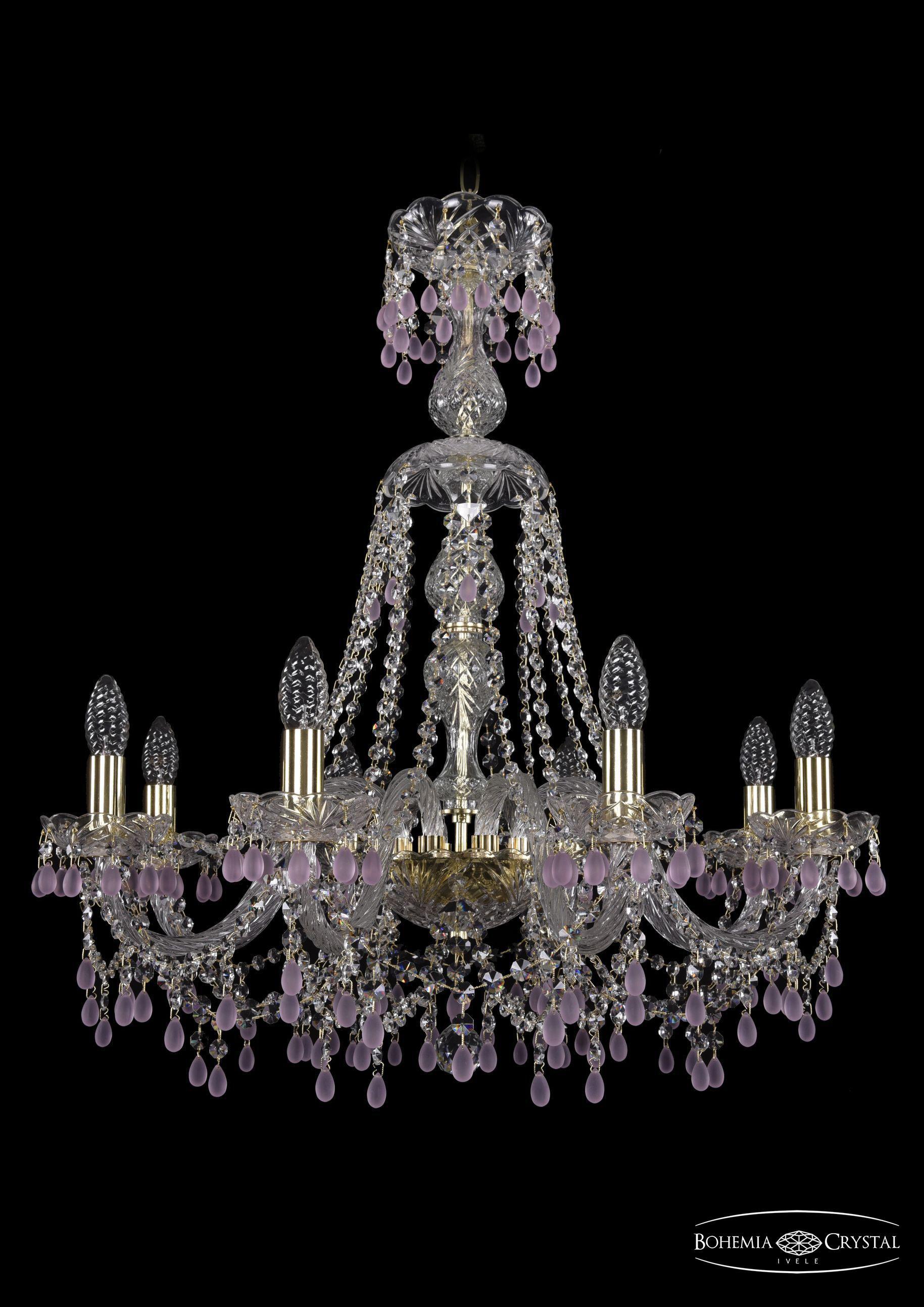 

Подвесная люстра Bohemia Ivele Crystal 1410/8/240/XL-74/G/V7010
