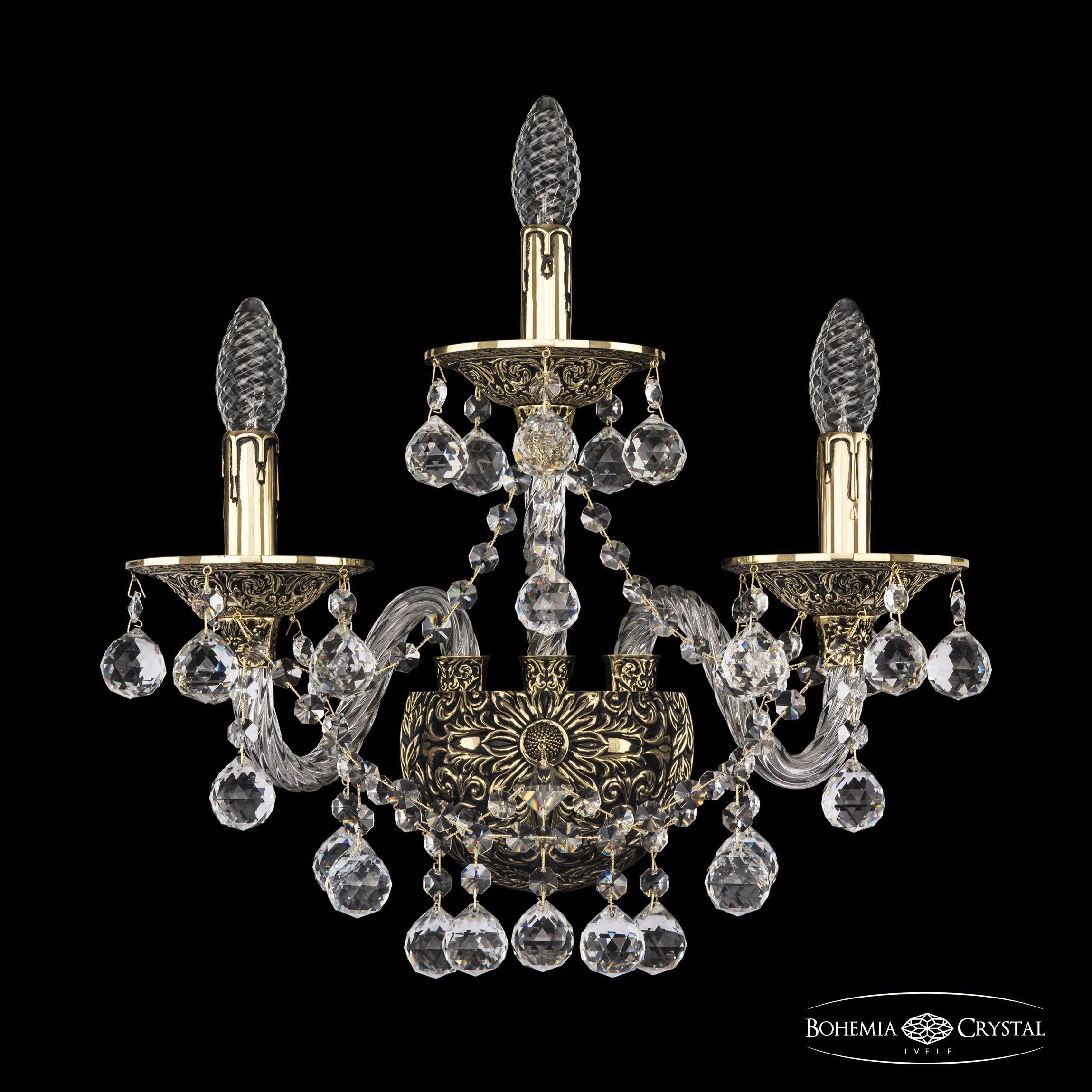 

Бра Bohemia Ivele Crystal 16109B/2+1/165/XL GB, 16109B/2+1/165/XL GB