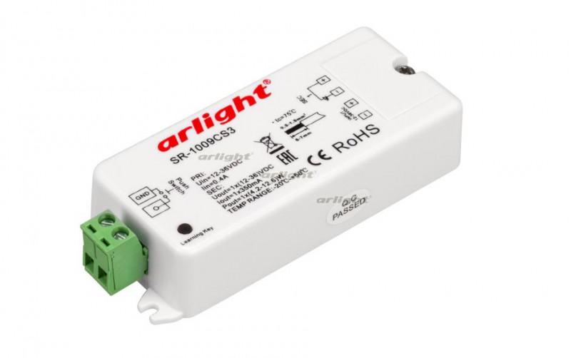 

Arlight Диммер тока SR-1009CS3 (12-36V, 1x350mA) [020961], Диммер тока SR-1009CS3 (12-36V, 1x350mA)