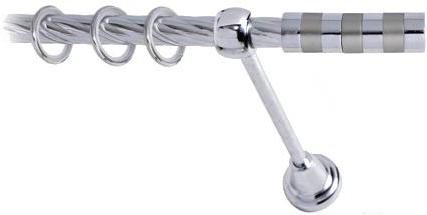 

Карниз Lm Decor Жезл 060 1р витой 3.6м хром, Жезл 060 1р витой 16мм 3.6м