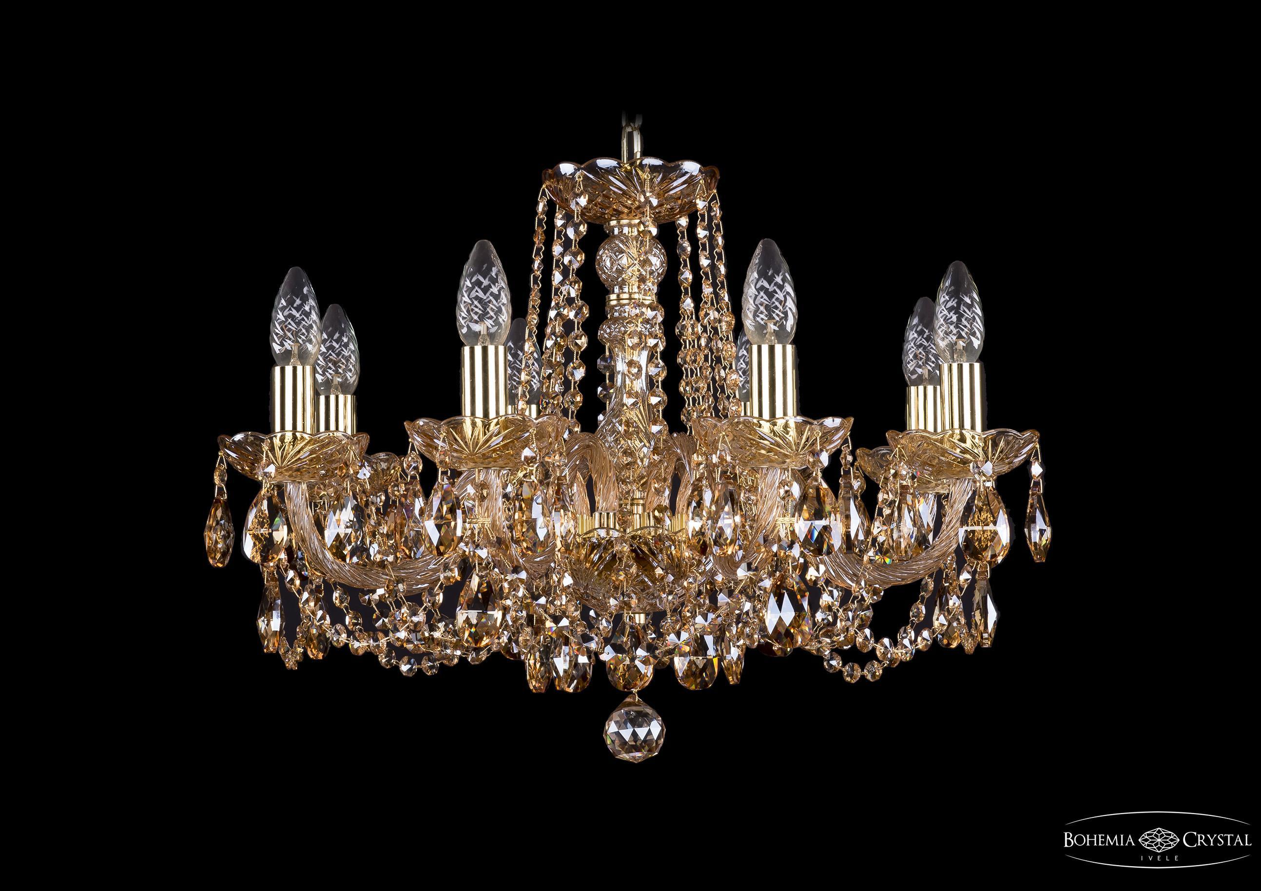 

Подвесная люстра Bohemia Ivele Crystal 1402/8/195/G/M721