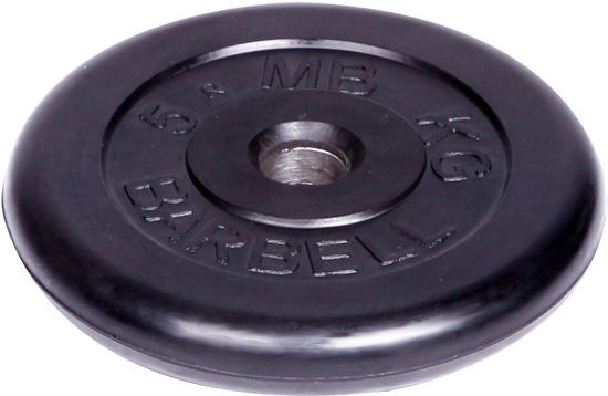 

Диск для штанги MB Barbell обрезиненный d 51 мм 5,0 кг черный [452], обрезиненный d 51 мм 5,0 кг
