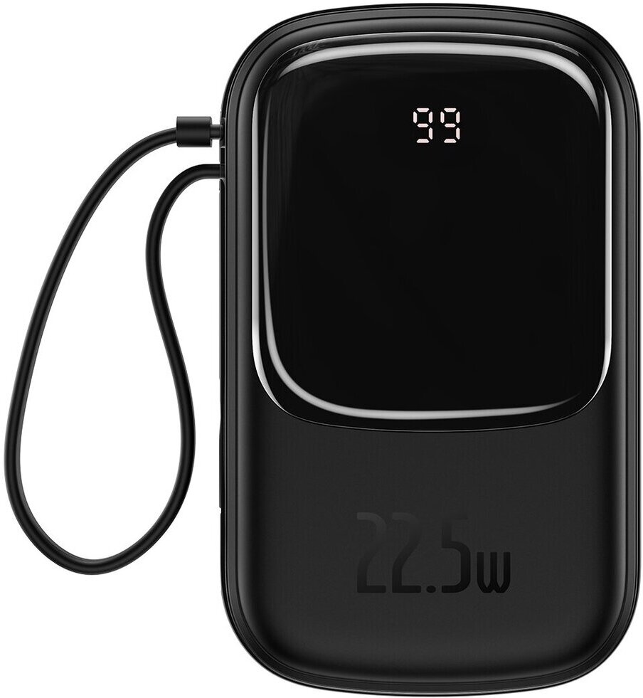 

Внешний аккумулятор Baseus PPQD-I01 Qpow Digital Display quick charging power bank 20000mAh 22.5W (With Type-C Cable) Black