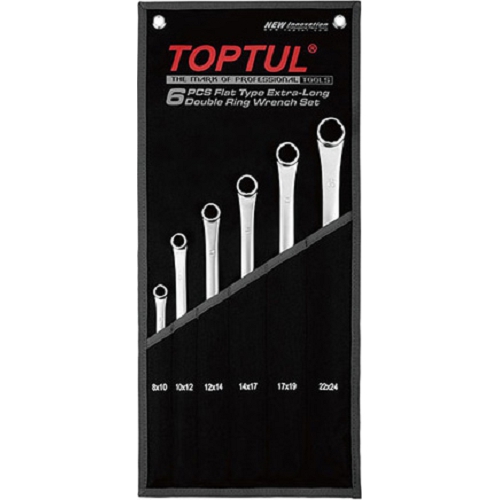 

Набор ключей Toptul GPAP0602 (6 предметов), Набор ключей накидных Toptul 8-24мм extra long 6шт GPAP0602